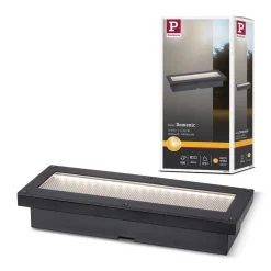 Paulmann Solcellelamper|Nedgravet Udebelysning > Domenic LED solcelle indbygningsgulvlampe 20x8cm