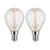 Filament Pære ^ Paulmann E14 2,7 W 2.700 K LED-pære filament 2 stk