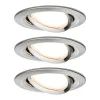 Paulmann Loftlamper|Loftlamper > 3-faset spot Nova Coin rund, drejelig, jern