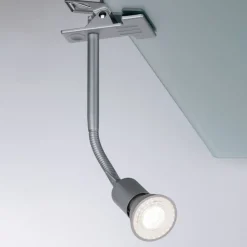 Paulmann Arbejdsrum/Kontor|Bordlamper > Finja klemmelampe, krom