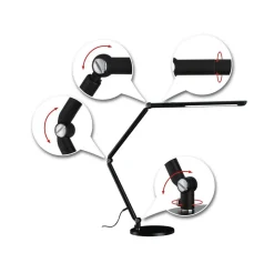 Arbejdsrum/Kontor|Bordlamper ^ Paulmann FlexBar LED-skrivebordslampe, sort