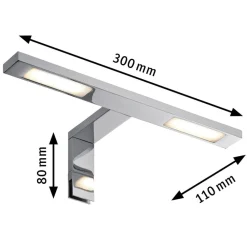 Paulmann Væg- Og Spejllamper > Galeria Double Hook LED-spejlampe 2 lkld