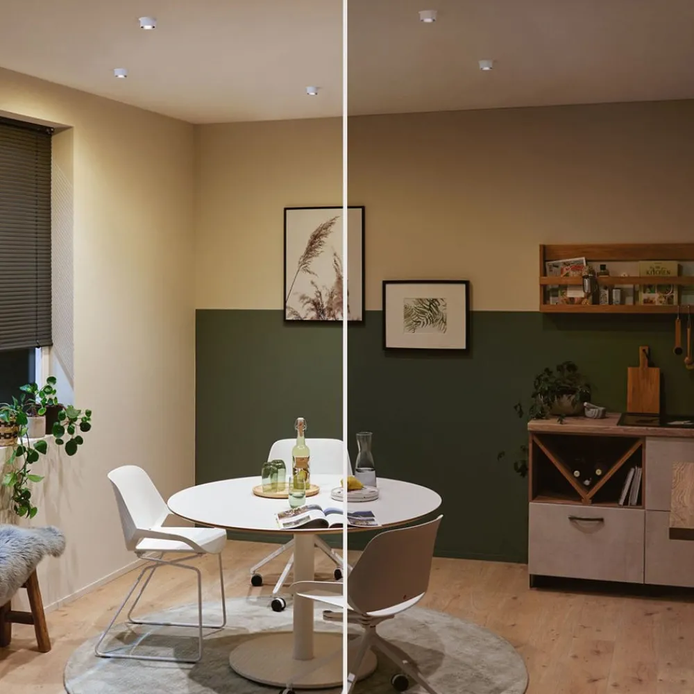Loftlamper|Indbygningsspots ^ Paulmann Gil LED indbygget hvid/sort mat