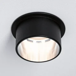 Paulmann Indbygningsspots|Spotlights > Gil LED-indbygning, mat sort/jer, 3 stk