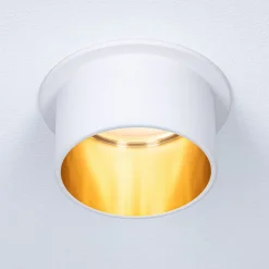 Paulmann Indbygningsspots|Spotlights > Gil LED-indbygning mat hvid/guld, 3 stk
