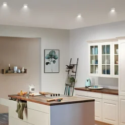 Paulmann Indbygningsspots|Spotlights > Gil LED-indbygning mat hvid/guld, 3 stk