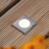 Nedgravet Udebelysning|Udendørs Spot ^ Paulmann House nedgravningslampe IP65 kantet, flad