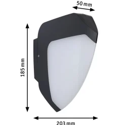 Væglampe Med Sensor ^ Paulmann Ikosea udendørs LED-væglampe sensor 3000K