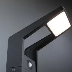 Gadebelysning ^ Paulmann Juntea LED stibelysning, aluminium, antracit, sensor