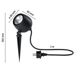 Paulmann Udendørs Spot > Kikolo LED jordspydsspot 8W 3.000K 60°
