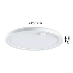 Væglampe Med Sensor|Væglamper ^ Paulmann Lamina LED-væglampe CCT sensor rund, hvid