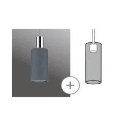 Skinnesystem ^ Paulmann lampeskærm U-Rail Valerio 2Easy, sort, Ø 10 cm