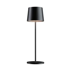 Dekorationsbelysning|Terrassebelysning ^ Paulmann LED-bordlampe Gilo, sort, plast, IP44