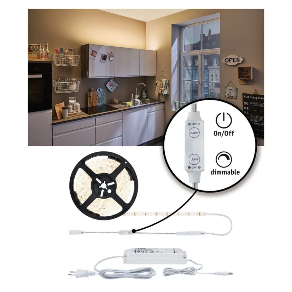 Paulmann Led Strips > LED-dekorationslampe SimpLED 3 m, 3.000 K