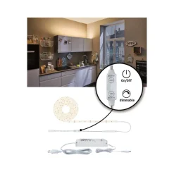 Paulmann Dekorationsbelysning|Led Strips > LED-dekorationslampe SimpLED 5 m, 3.000 K