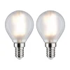 Paulmann Led Pærer > LED-dråbepære E14 4,5W 2.700K mat 2x