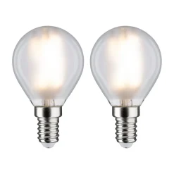 Paulmann Led Pærer > LED-dråbepære E14 4,5W 2.700K mat 2x
