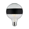 Dæmpbar Led-Pære ^ Paulmann LED E27 6,5 W G125 ringspejl, sort