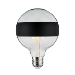 Dæmpbar Led-Pære ^ Paulmann LED E27 6,5 W G125 ringspejl, sort