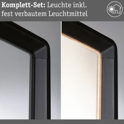 Gadebelysning ^ Paulmann LED-gadelampe Reana, antracit, 83 cm metal IP44