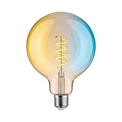 Paulmann Dæmpbar Led-Pære|Filament Pære > LED-globe G125 ZigBee E27 7,5W guld CCT
