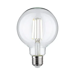 Dæmpbar Led-Pære|Filament Pære ^ Paulmann LED-globepære E27 7W, dim to warm