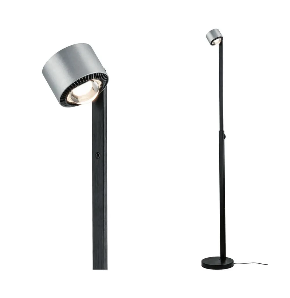 Paulmann Gulvlamper|Gulvlamper > LED-gulvlampe Aldan, metal, justerbar, dæmpbar