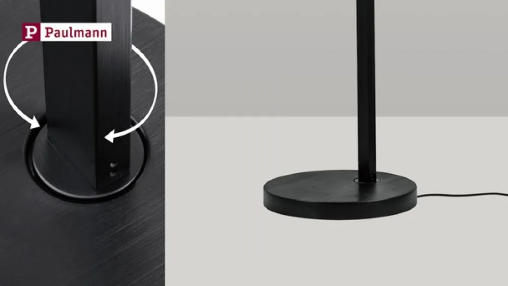 Paulmann Gulvlamper|Gulvlamper > LED-gulvlampe Aldan, metal, justerbar, dæmpbar