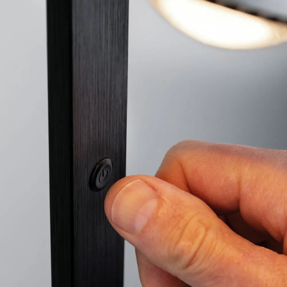 Paulmann Gulvlamper|Gulvlamper > LED-gulvlampe Aldan, metal, justerbar, dæmpbar