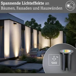 Paulmann Nedgravet Udebelysning|Udendørs Spot > LED-gulvlampe til indbygning Gulv, rund, RGBW, zigbee
