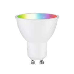 Dæmpbar Led-Pære|Smarte Lyskilder ^ Paulmann LED GU10 4,8W 350lm ZigBee RGBW hvid
