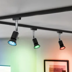 Dæmpbar Led-Pære|Smarte Lyskilder ^ Paulmann LED GU10 4,8W 350lm ZigBee sort 3 stk