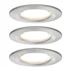 Loftlamper|Spotlights ^ Paulmann LED indbygningsspot Nova Coin 3 jern rund dæmpbar