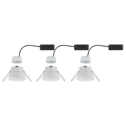 Indbygningsspots|Spotlights ^ Paulmann LED-indbygningsspot Cymbal 3x6,8W IP44