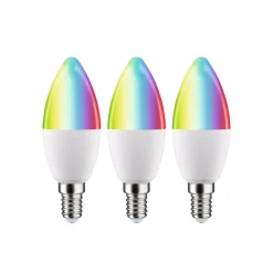 Paulmann Dæmpbar Led-Pære|Smarte Lyskilder > LED-kerte E14 5W 470lm ZigBee RGBW 3 stk