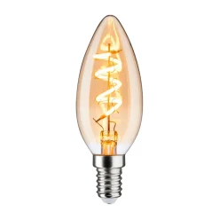 Dæmpbar Led-Pære ^ Paulmann LED-kertepære E14 4W 1.800 K guld