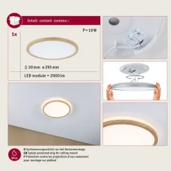 Paulmann Loftlamper|Loftlamper > LED-loftslampe Atria Shine Ø29cm eg IP44 3.000K