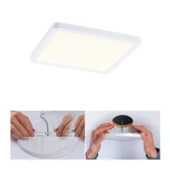 Paulmann Loftlamper|Indbygningsspots > LED-panel Areo 3.000 K kantet 17,5cm hvid
