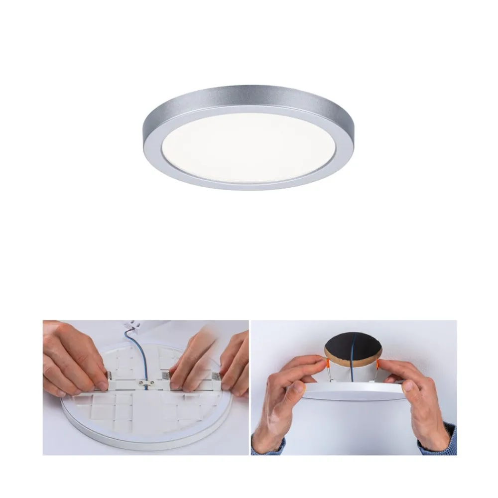 Paulmann Loftlamper|Indbygningsspots > LED-panel Areo 4.000 K rund krom 11,8cm