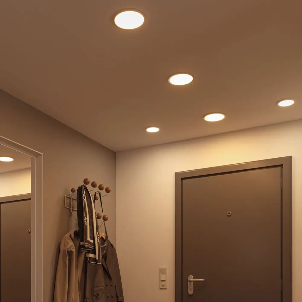 Paulmann Loftlamper|Indbygningsspots > LED-panel Areo 4.000 K rund krom 11,8cm