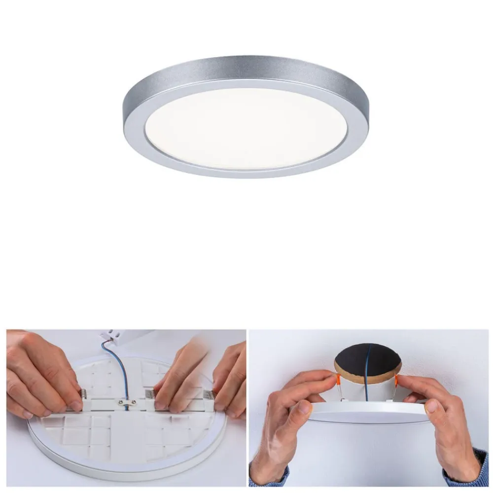 Paulmann Loftlamper|Indbygningsspots > LED-panel Areo 4.000 K rund krom 11,8cm