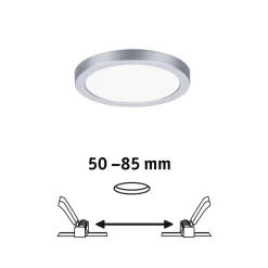 Paulmann Loftlamper|Indbygningsspots > LED-panel Areo 4.000 K rund krom 11,8cm