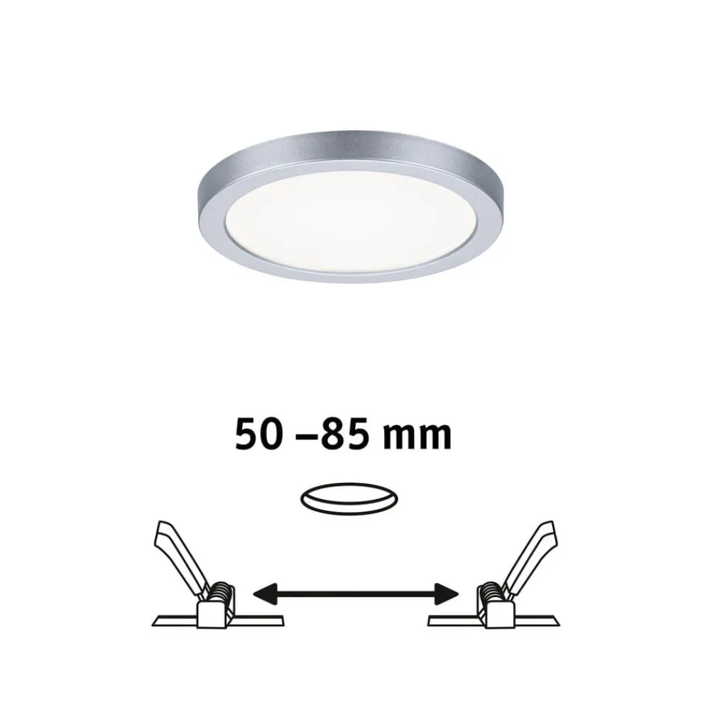 Paulmann Loftlamper|Indbygningsspots > LED-panel Areo 4.000 K rund krom 11,8cm