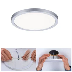 Paulmann Loftlamper|Indbygningsspots > LED-panel Areo 4.000 K rund krom 17,5cm