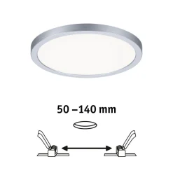 Paulmann Loftlamper|Indbygningsspots > LED-panel Areo 4.000 K rund krom 17,5cm