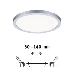 Paulmann Loftlamper|Indbygningsspots > LED-panel Areo 4.000 K rund krom 17,5cm