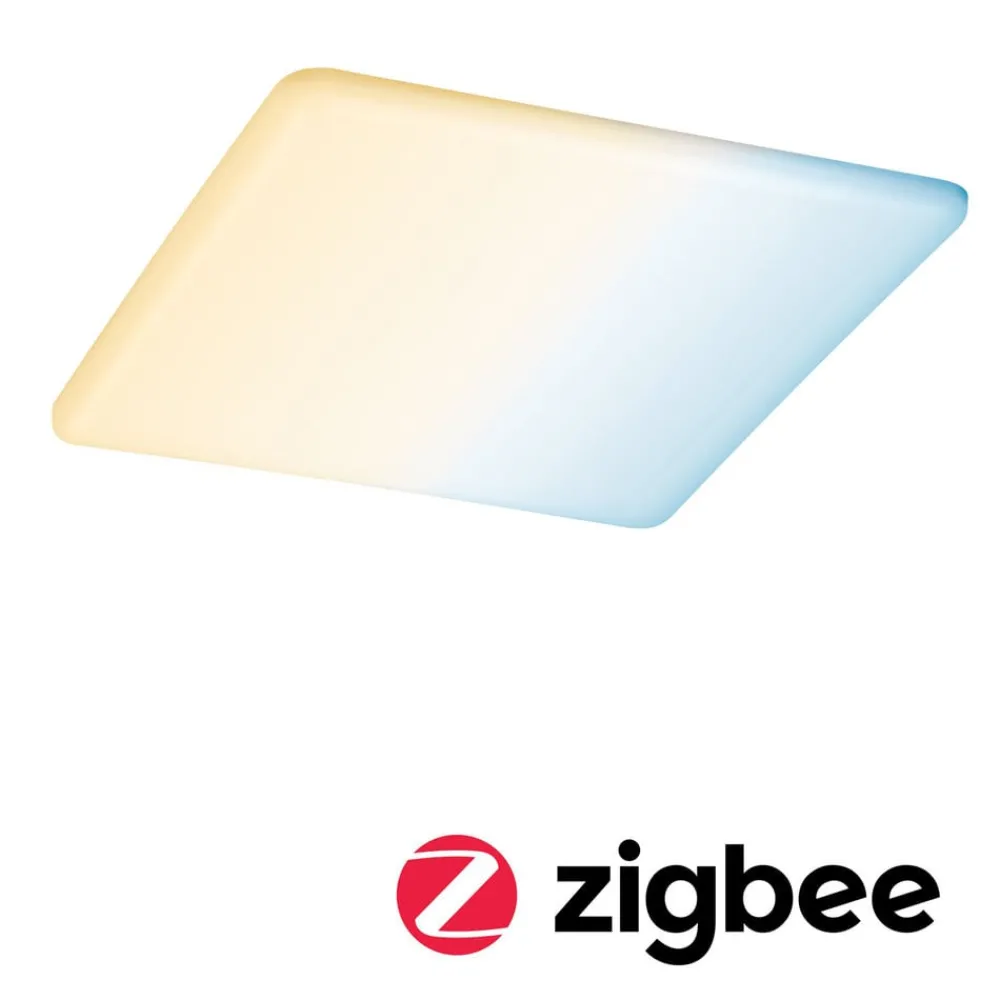 Loftlamper ^ Paulmann LED-panel Veluna kantet CCT ZigBee 21,5cm