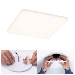 Paulmann Arbejdsrum/Kontor|Indbygningsspots > LED-panel Veluna 830 kantet 3stepdim 19cm