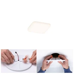 Paulmann Arbejdsrum/Kontor|Loftlamper > LED-panel Veluna 3.000K kantet, 7,5cm