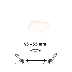 Paulmann Arbejdsrum/Kontor|Loftlamper > LED-panel Veluna 3.000K kantet, 7,5cm